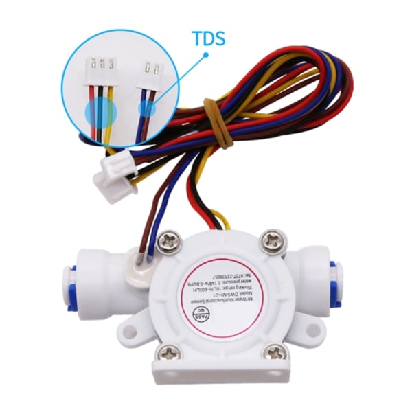 DN10 G3/8 TDS Temperatur Flödessensor DC5-24V Turbin-Flödesmätare Vattenflödessensor Switch Control Flödesmätare Vätskeräknare