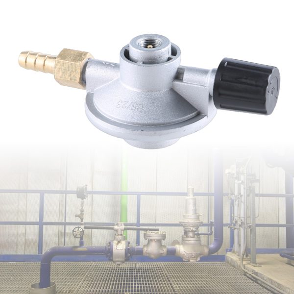 Justerbart flöde lågtrycks propanregulator camping gastankar adapter 50mbar
