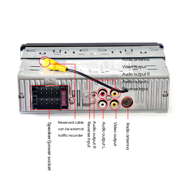 4.1 Tommer Bil Multimedia 1Din Håndfri Opkald Understøtter USB TF Kort U-Disk AUX