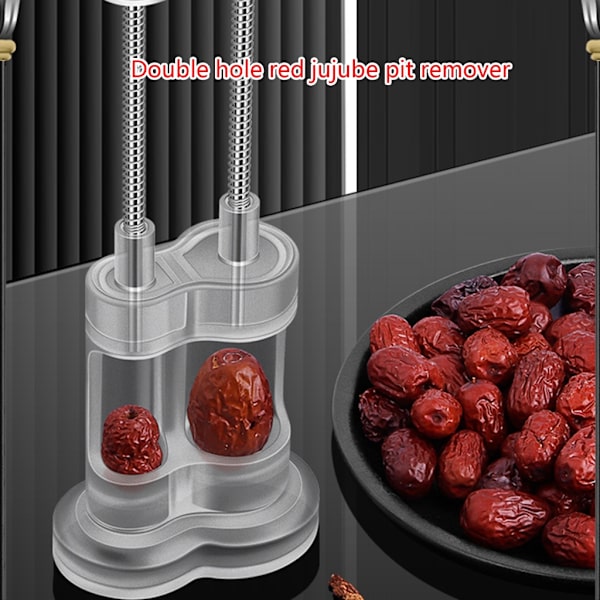 Rostfritt stål Red Jujube Pitter Cherry Corer Kök Fruktkärnor Remover Seed Push Out Verktyg Tillbehör Kvinnor Hem