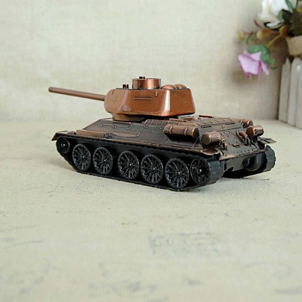Legering för Tank Cannon Model Metal Mekanisk Desktop Crafts Metal Ornament Bronze