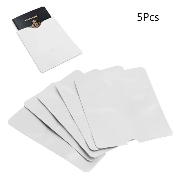 5 st/lot Pass Skyddsfodral Anti Scan RFID-blockerande Skydd