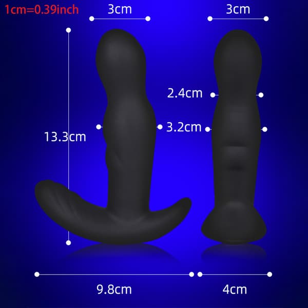 Multihastighetsplugg prostatavibrator trådlös fjärrkontroll massager rumpstimulator