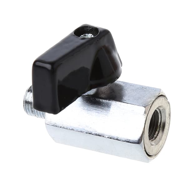 Messing Minikugleventil 1/8\" BSP Han til Hun Gevind Luftkompressorslange