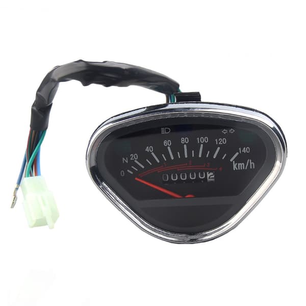 Motorcykel LCD Digital Odometer Tachometer Speedometer Vandtæt Måler