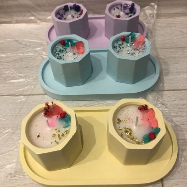 Coaster Resin Molds Silikonebakkeform Oval Epoxy Støbeform til gør-det-selv-håndværk