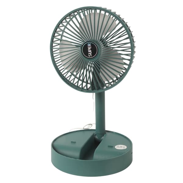 Støjsvag Ventilator 2 Hastigheder Genopladelig Mini Ventilator Foldbart Design til Sengekant Camping White charging