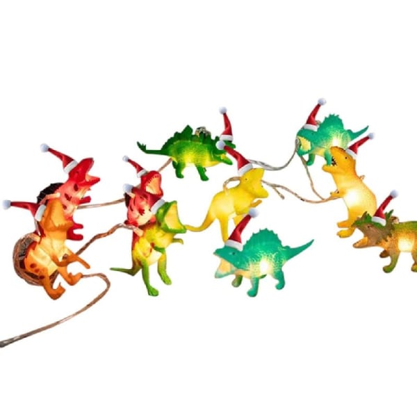 LED Dinosaur String Lights Dinosaur Room Dekor Light Novelty Lights Leksakspresent för pojkar Barn Julfest Tillbehör