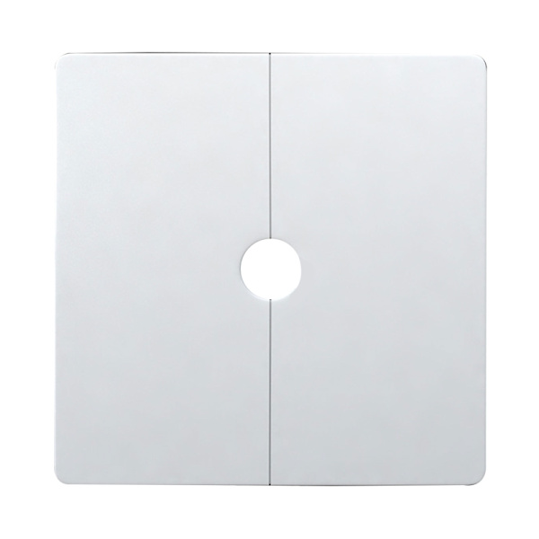 Plastik Split Firkantet Rosetplade Væg Split Flange til 0,47''/0,87''/1,26'' Diameter Rør Husholdnings Hardware