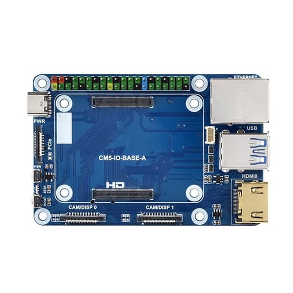Compute Module 5 Expansionskort med standardanslutningar och GPIO-åtkomst