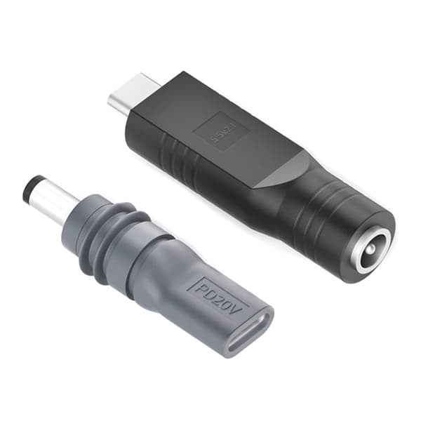 DC5521 - USB C -virtajohtoadapteri 5,5x2,1 mm - C-tyypin liitin PD20V