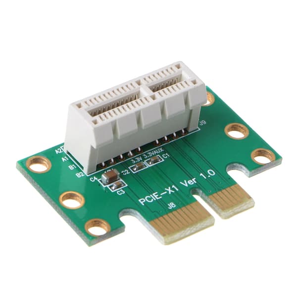 X1 Adapter Riser-kort PCI E PCIE X1 til X1 Sporkonverterkort 1U Server Chassis