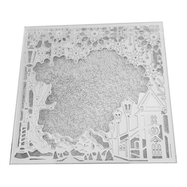 Snedækket Scene Metal Skærestencils til DIY Prægning Scrapbooking Kortfremstilling
