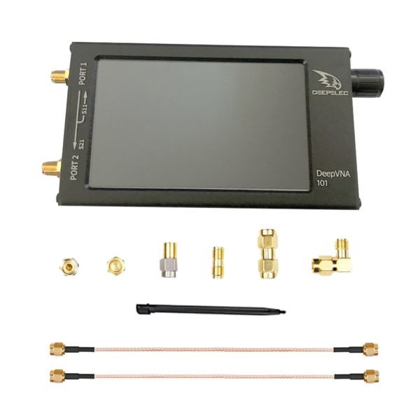 DeepVNA 101 4,3-tums skärm Handhållen Vector Network Analyzer HF/VHF/UHF Antenn Standing Wave Analyzer