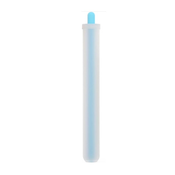 Återanvändbar silikon form DIY- form Ice Beverage Straw Maker Verktyg för att dricka dryck Mjölkte Sky Blue