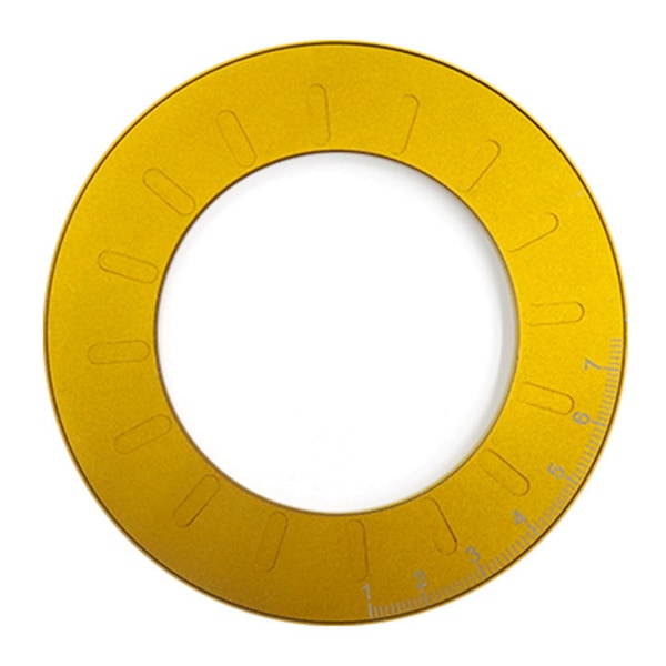 Cirkellinjal i rostfritt stål med skala 5'' ritcirkelstencillinjal Rund geometrilinjal Snickare Ritverktyg