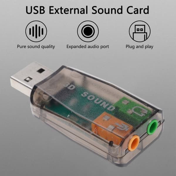 USB Adapter HFR8103 USB til 3,5 mm Mikrofon Direkte