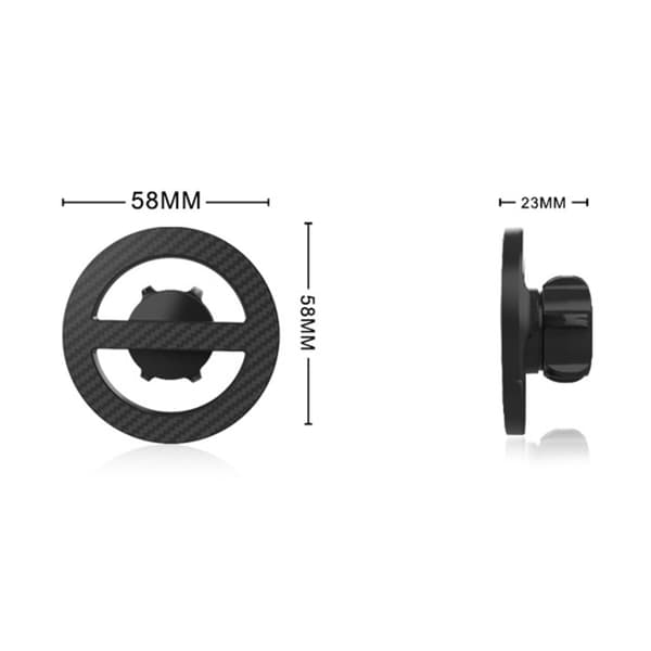 Starkt Magnetiskt Biltelefonställ Stöder 17mm Kulled för Daglig Pendling