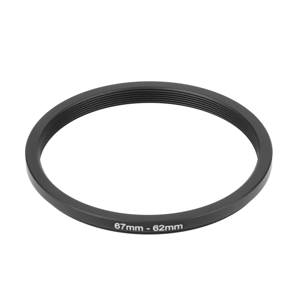 67mm till 62mm metall Step Down-ringar Linsadapter Filter Kameraverktyg Tillbehör Nytt