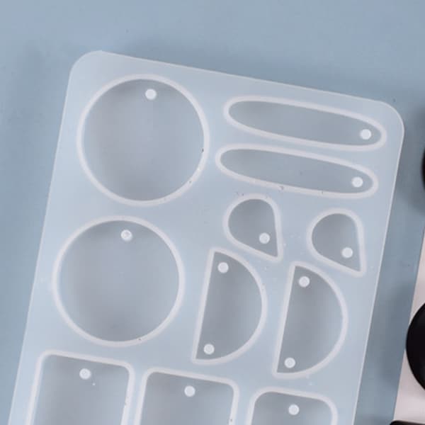 Krystall Epoxy Resin Form Multi-stil Øredobber Øredråpe Danglers Silikonform