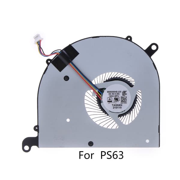 1 stk. Laptop CPU Køleventilator 5V 0.5A 4-pin Radiator til MSI Modern PS63 8RC 8M