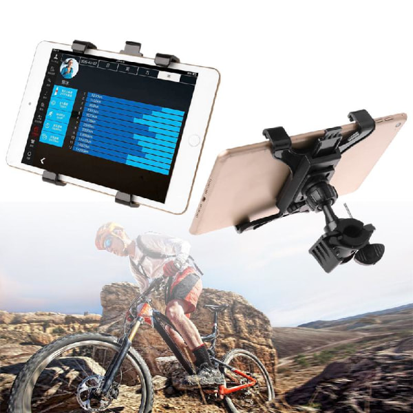 Musikmikrofonstativ Hållare Montering Tablettdyna Air Tab 7 till 11 tum 360° vridbart stativ Cykelgym Styrfäste
