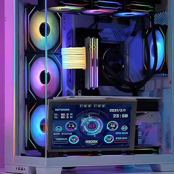 5-tums IPS USB-skärm, AIDA64 PC CPU GPU Data Monitors Datorskärm