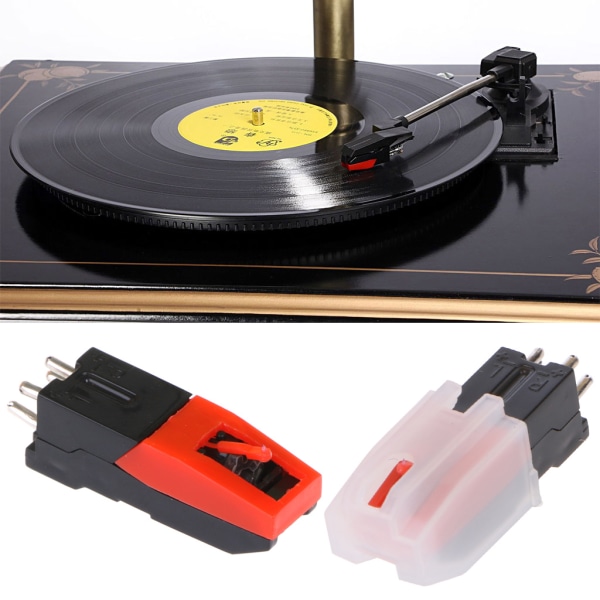 Vinylskivor Skivspelare Stereo Keramisk Pickup Patron Stylus Fonografer Supply