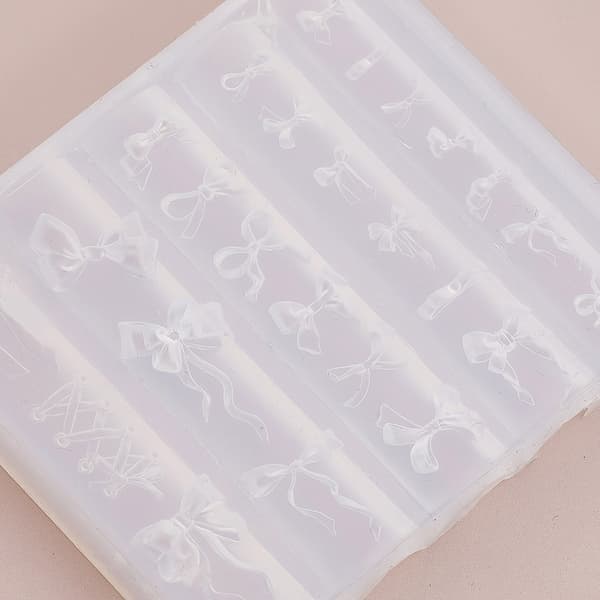 Bågar Nagelformar 3D Rosettformar Nagelkonst Silikonformar Nagelkonstdekoration
