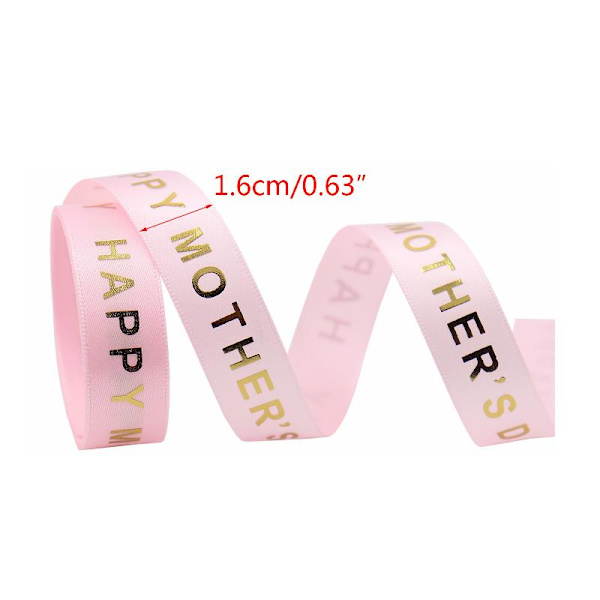 Grattis på Mors dag Band 10/50/100 Yard Bronzing Craft Ribbons Roll 10 yard
