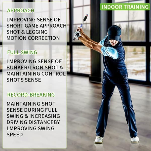 Sound Rhythm Release Golf Swing Tool Justerbar Vikt Golf Swing Tränare