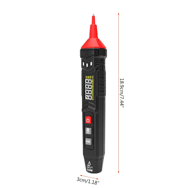 Multimeter Tester Pen Typ Spänningsdetektor Automatisk Tester Kapacitans Penna Elektrisk mätare Verktyg Digital Voltmeter Mätare