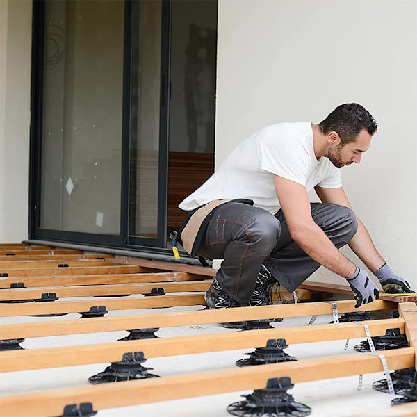 FlexiLevel Justerbart balkstöd för däck & golv Balanseringsstöd för steninstallation Viktfördelning 30 to 60mm