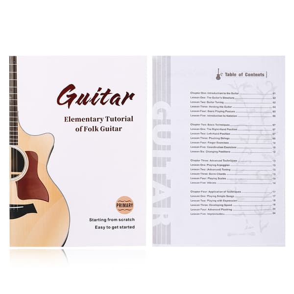 Gitarlæringssystem for voksne Akkorder Musikkteori Sanger Videoinstruksjon