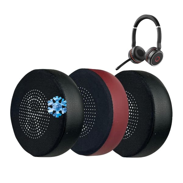 Skumhodetelefoner Øreputer Forbedrer Passiv Støyisolering for Evolve75 (UC/MS) Black