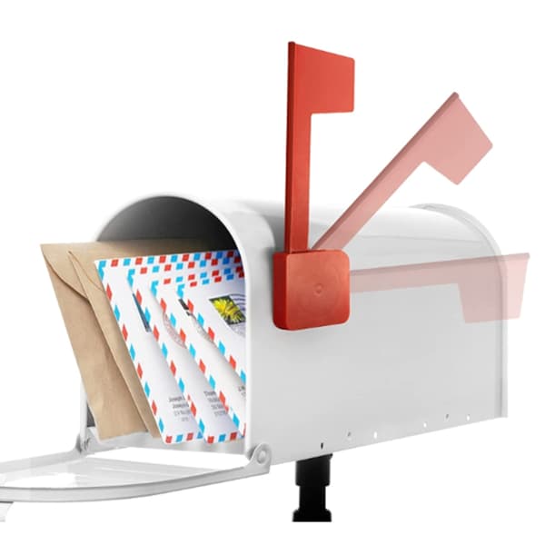 Postkasse Erstatningsflaggsett Rødt Flagg for Postkasse Universal Erstatning