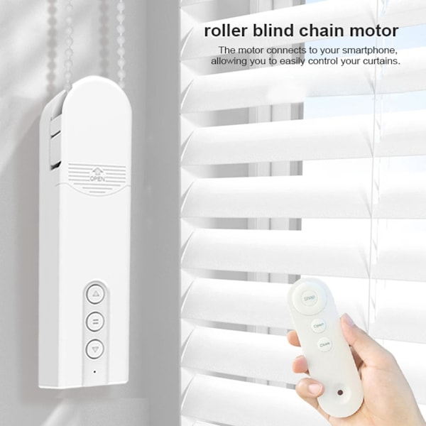 Hem Pärlkedja Rullgardinsmotor Fjärrkontroll Intelligent Gardinmotor US Plug WiFi version