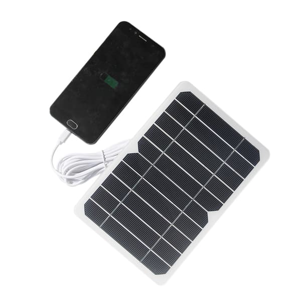 Solcellepanel Lader Solcellepanel med USB-kabel for Utendørs Sikkerhetskamera