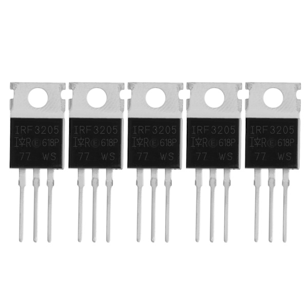 5 stk. IRF3205 Effekttransistor Felteffekt IRF3205PBF TO-220 MOSFET Rør Ny