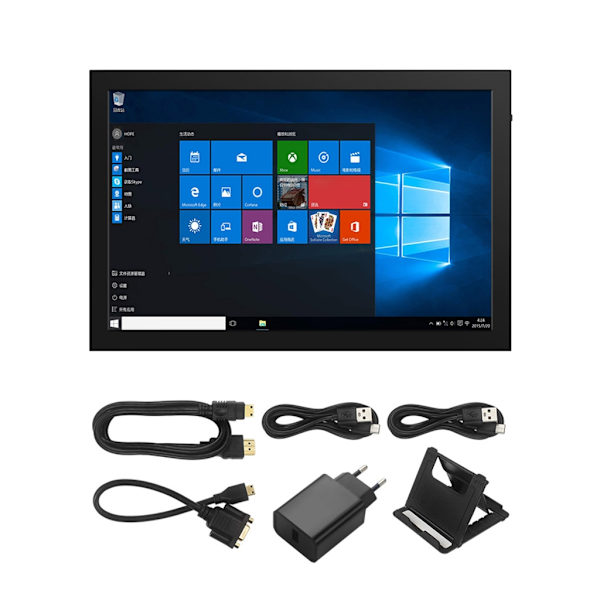 10,1 tuuman IPS LCD -näyttö kosketusnäytöllä, valinnainen nahkainen jalusta Raspberry Pi 4B/3B+:lle, todenmukaiset värit 1280X800