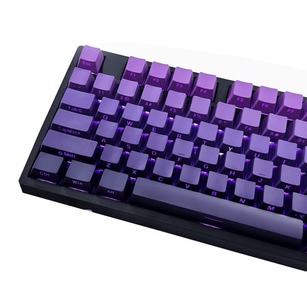 134 stk. Double Shot Keycaps Brugerdefineret Keycap Sæt Dye Sub Side-lit Backlit Keycaps