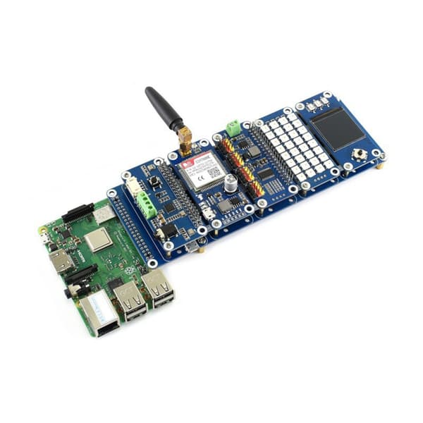 Stack HAT -laajennus 5 x 20x20 GPIO-nastaliittimelle GPIO-kaapelilla