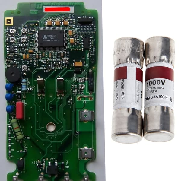 2 st DMM-B-44/10044MA 1000VAC/för DC Buss-säkring för multimeter (10x35MM)