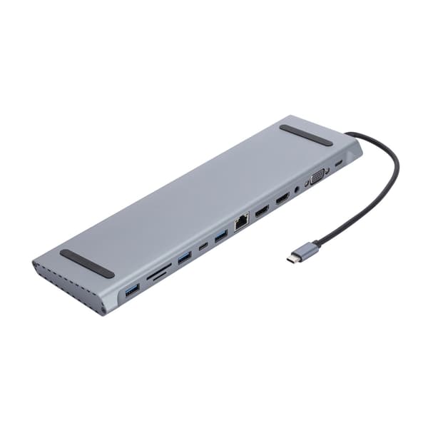 USB C-hubb, snabbladdning, snabb dataåtkomst för mobila datorer RJ45