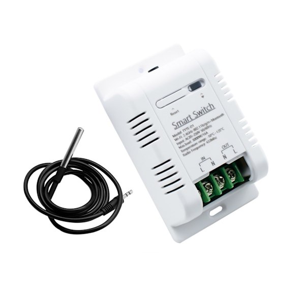 Smarta Temperaturströmbrytare 16A 3000W med Energiförbrukningsövervakning RF433 Intelligent Termostat Stöd Hem