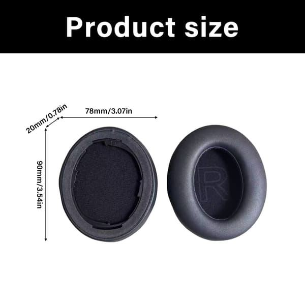 Hodetelefon Øreputer Memory Foam Øreputer For Q11i Hodetelefoner Øreputer Black