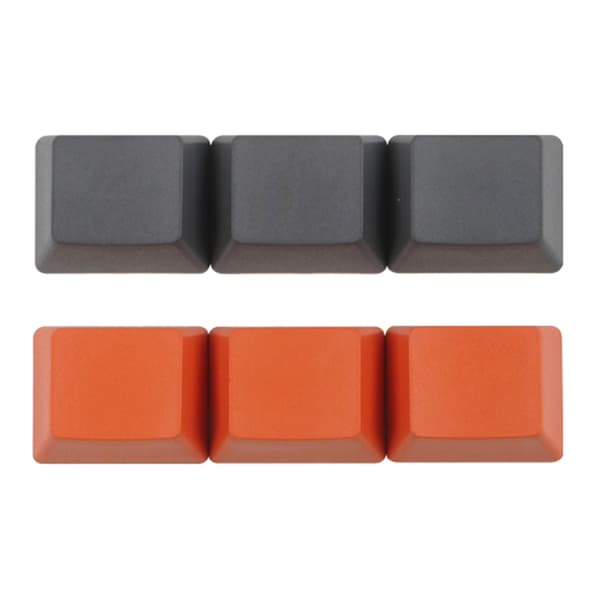 6 til tast Orange Grå Ikke gravering Keycap OEM Profil R1 1.25U Højde til Mx Sw