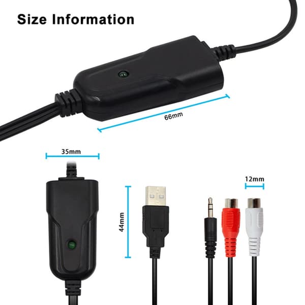 USB Lydopptakskort for digitalisering av gamle kassettbånd til MP3-format