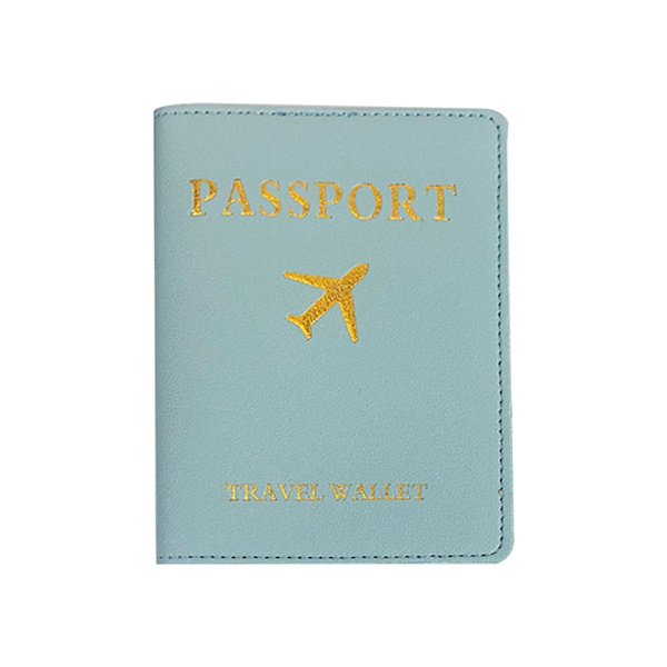 Passportholder i PU-lær med bagasjelapp for kvinner, menn, reisemoteelskere, par, bryllupsgave