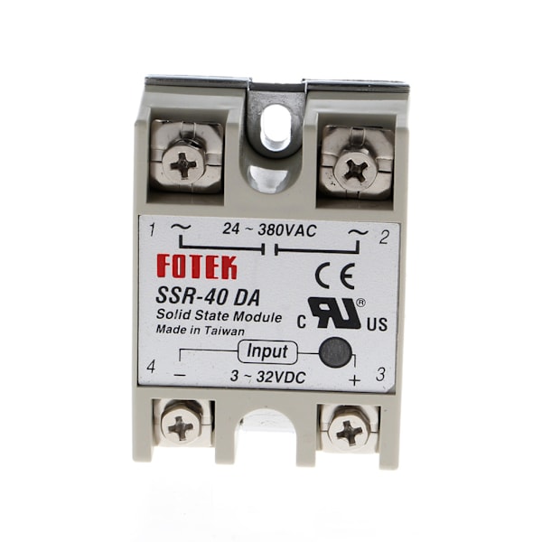 24V-380V SSR-40DA 40A 3-32V DC-AC Solid State Relay Module Ny